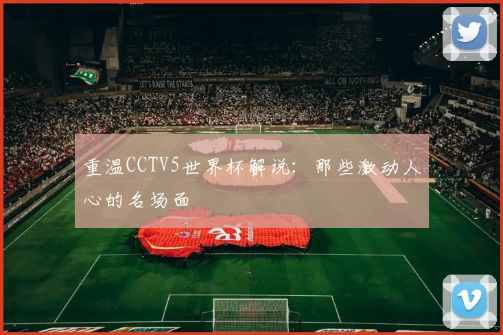 重温CCTV5世界杯解说：那些激动人心的名场面