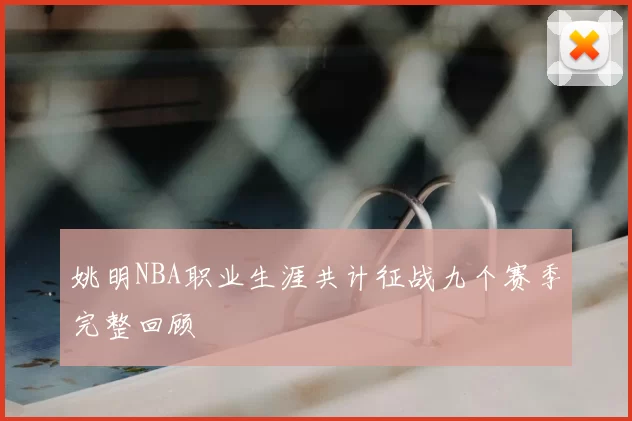 姚明NBA职业生涯共计征战九个赛季完整回顾