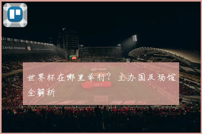 世界杯在哪里举行?主办国及场馆全解析